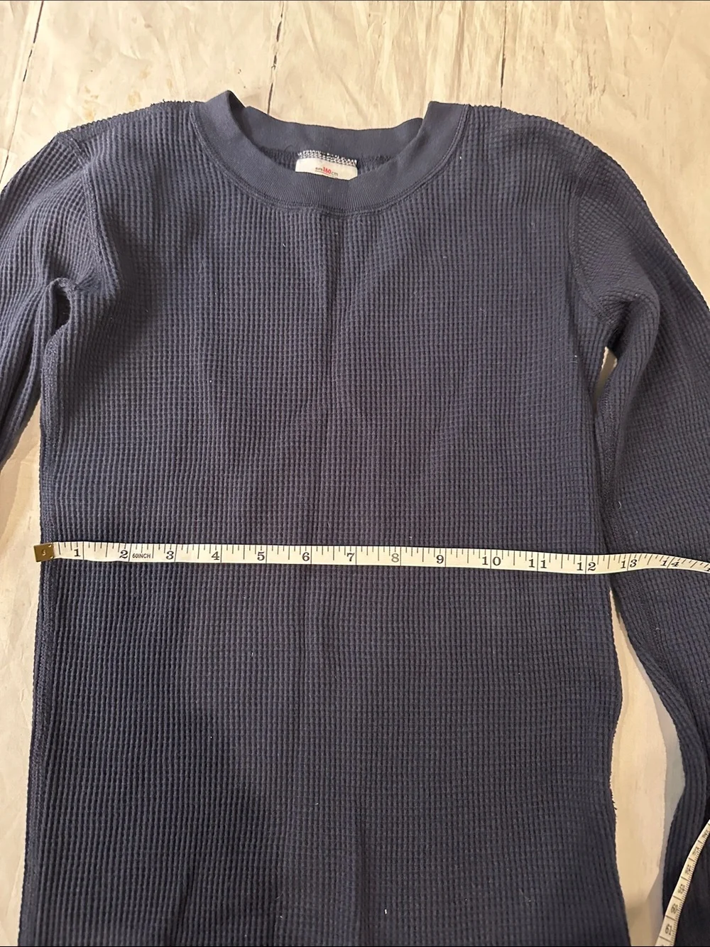 Hanna Andersson Navy Blue Waffle Thermal Pajama Set kids 14
